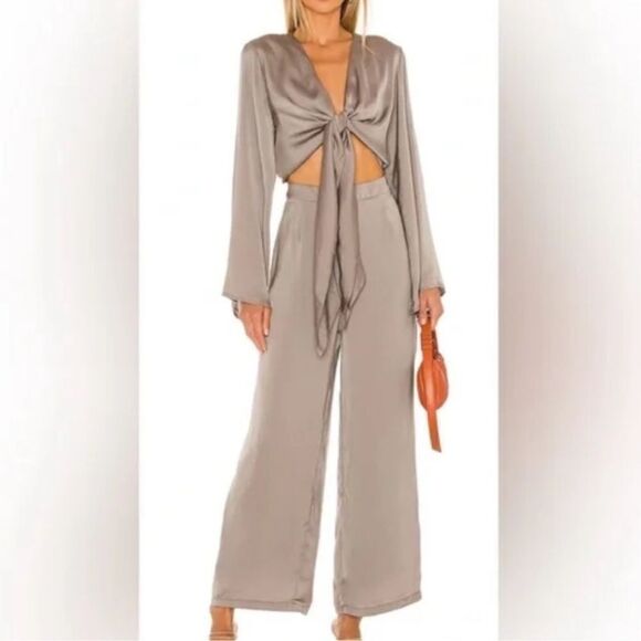 SNDYS x Revolve Olive Green Jumpsuit(Size 6) - Picture 1 of 7